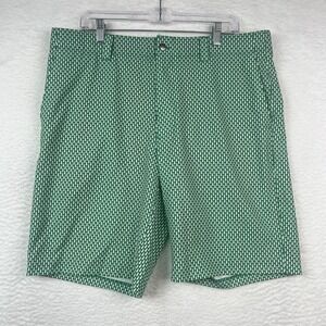 Callaway Golf Shorts Men's 36 Green All Over Print Golf Bags Opti-Dry Stretch